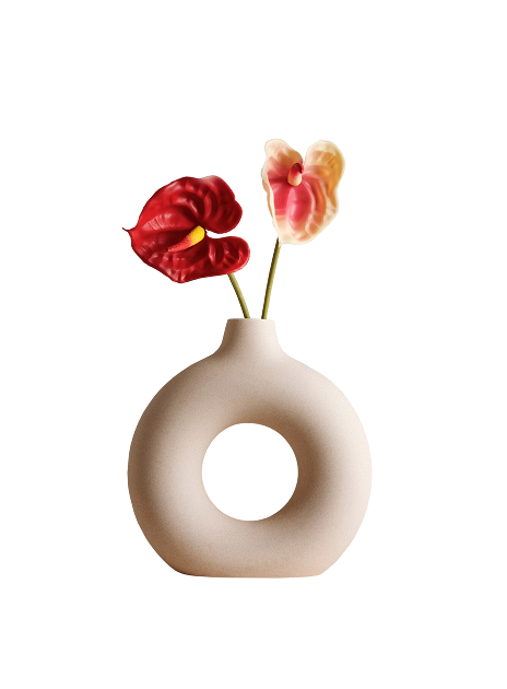 Soft Ivory Ceramic Vase